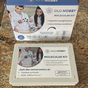 Old Nobby Molecular Kit 239 Pieces, New.